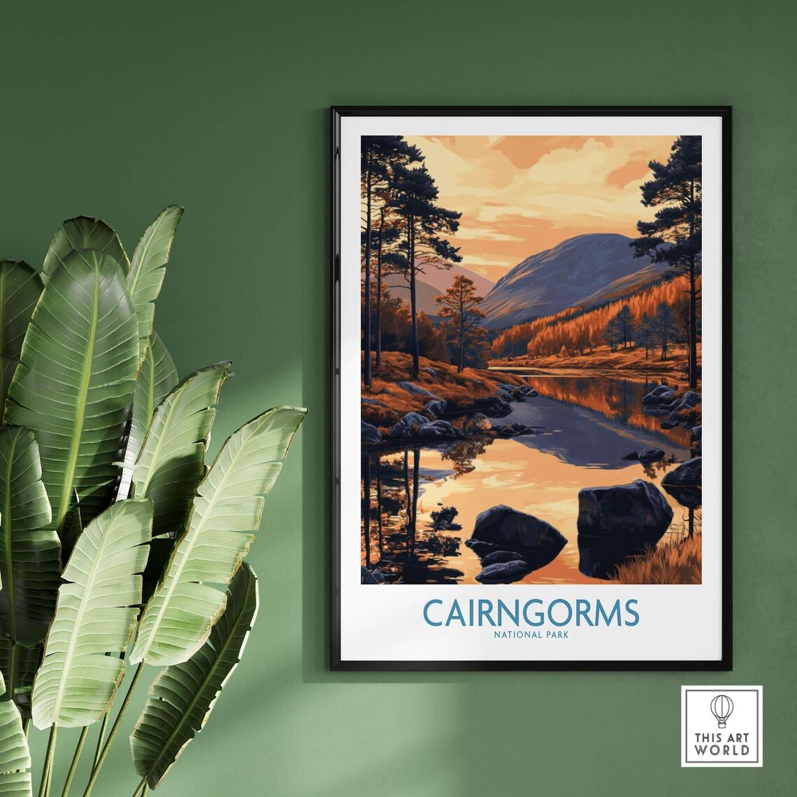 Cairngorms National Park Mountain Poster, Scotland - Image 2