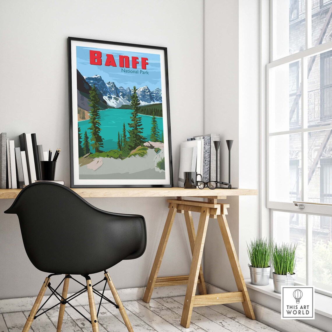 Banff National Park Travel Poster Art Print - Image 4