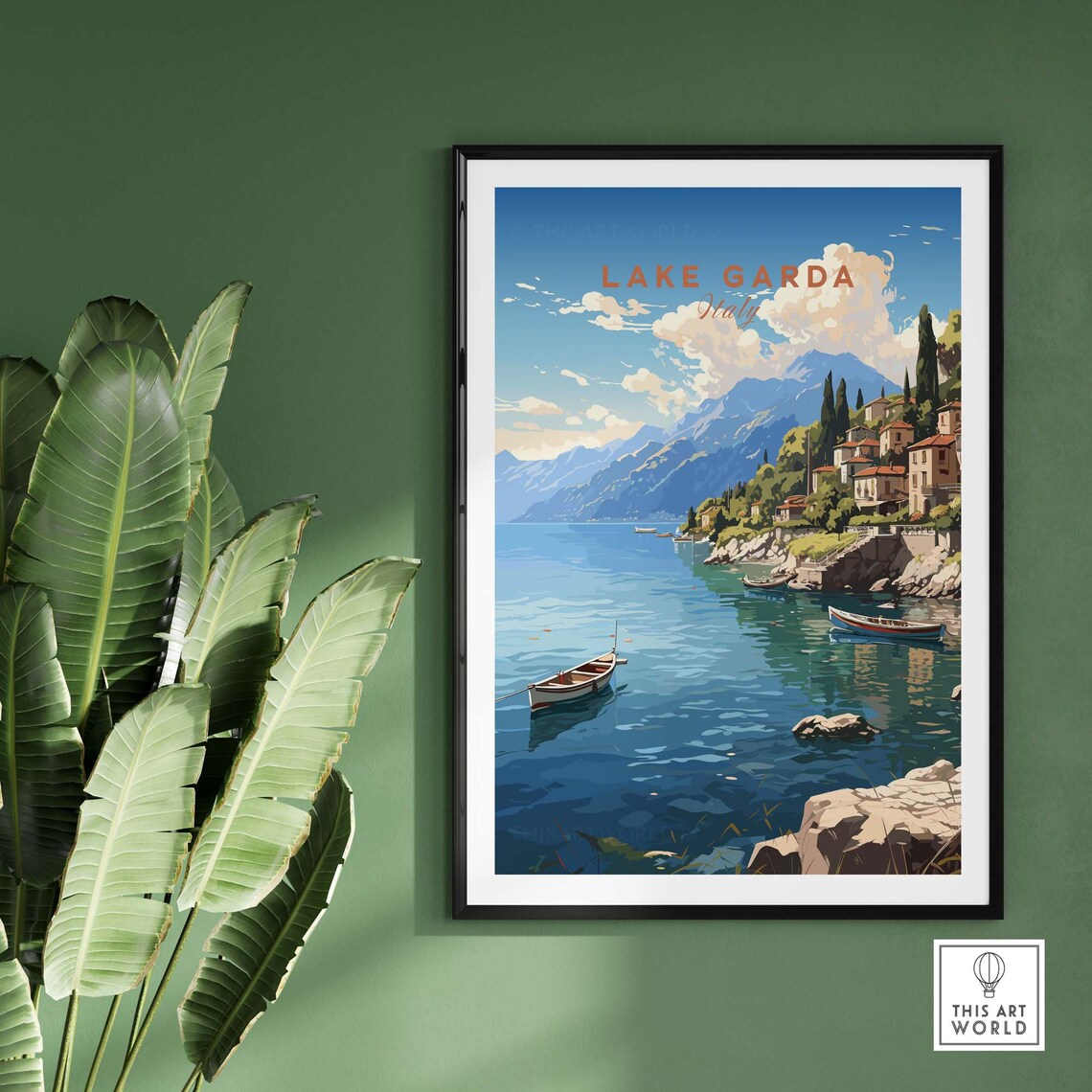 Lake Garda Birthday Present Wall Art Print - Image 2