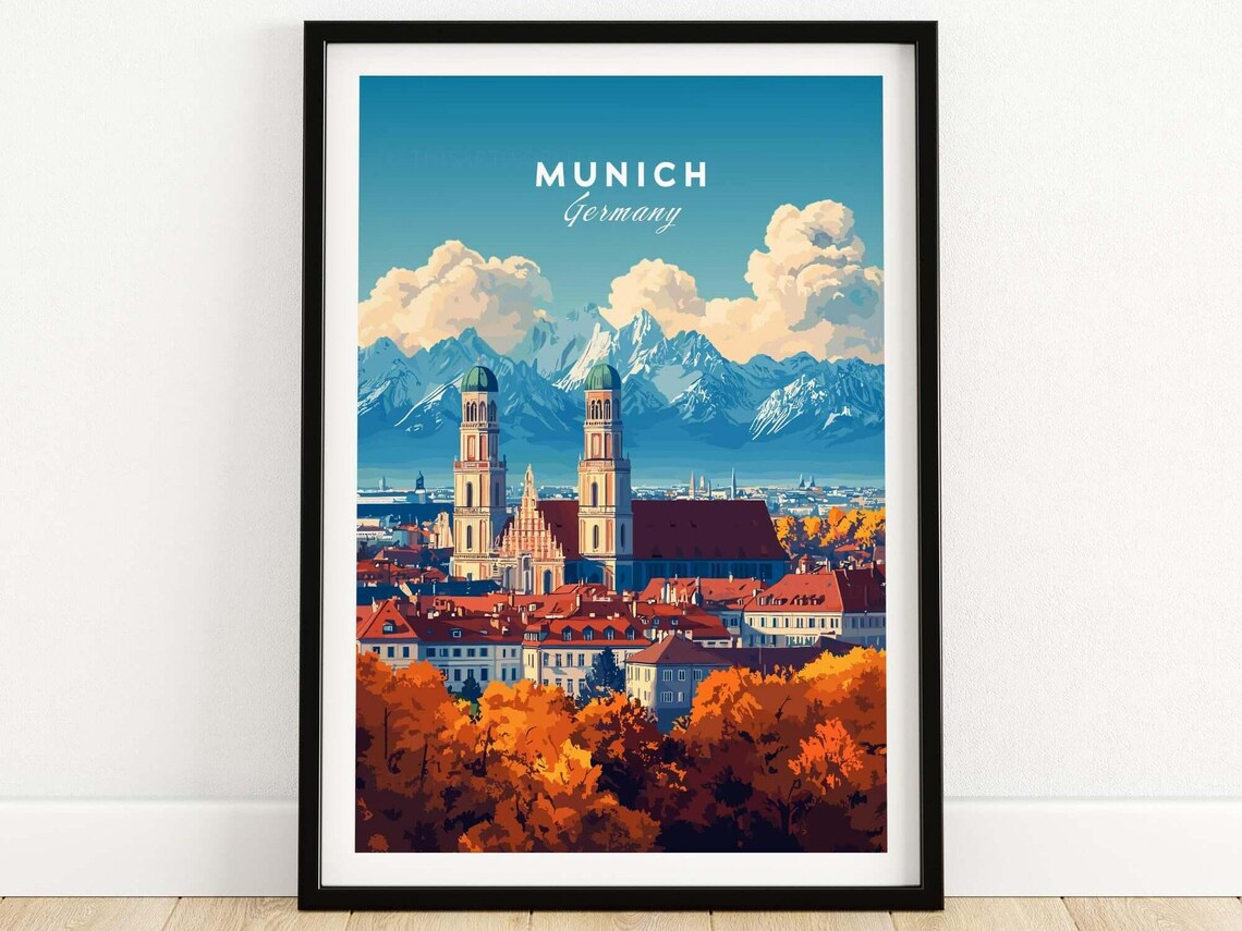Munich Home Decor Lover Gift Poster Print