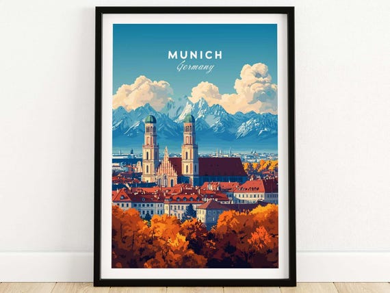 Munich Home Decor Lover Gift Poster Print