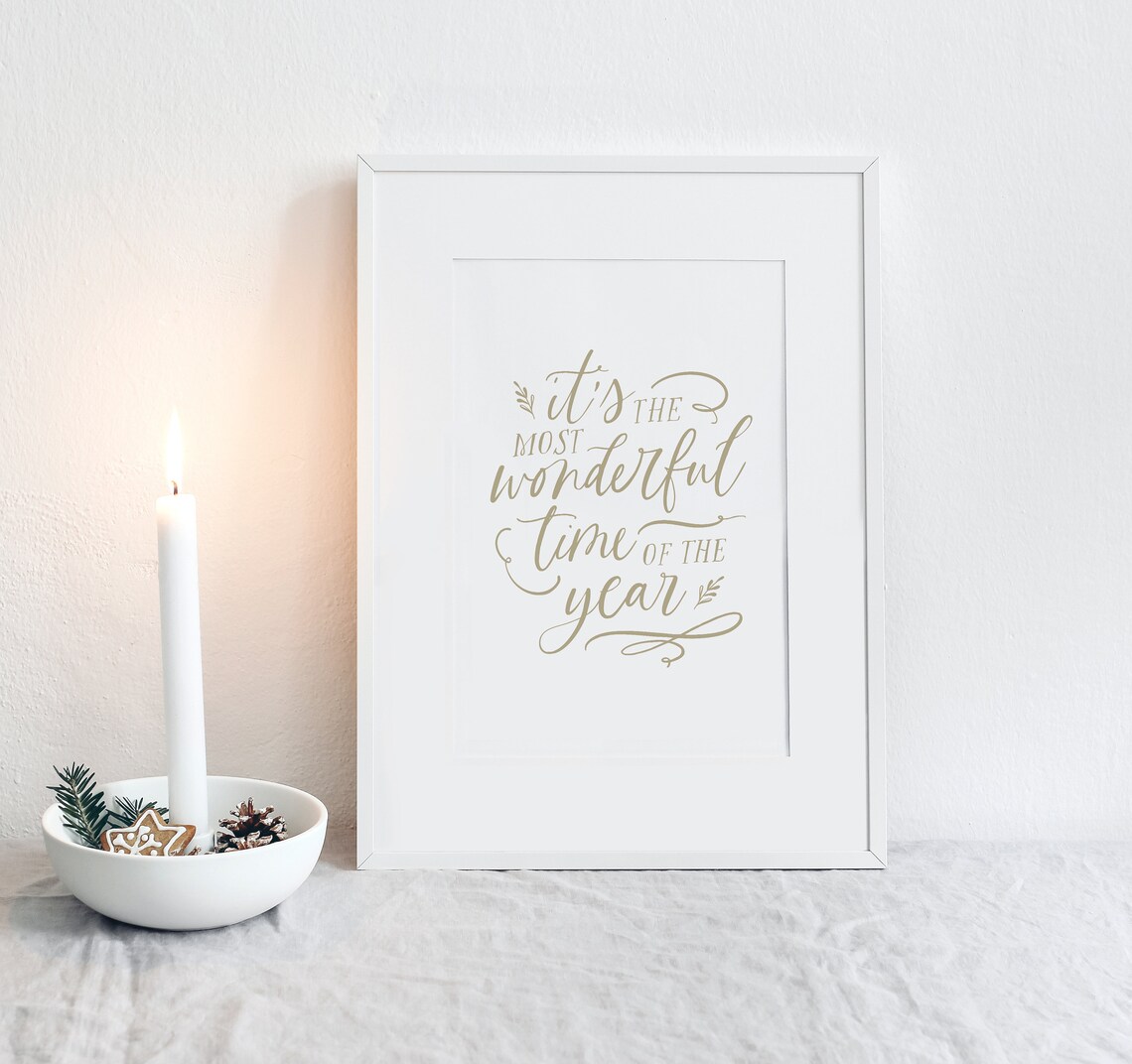 Its The Most Wonderful Time Of The Year Christmas Art Print - Image 2