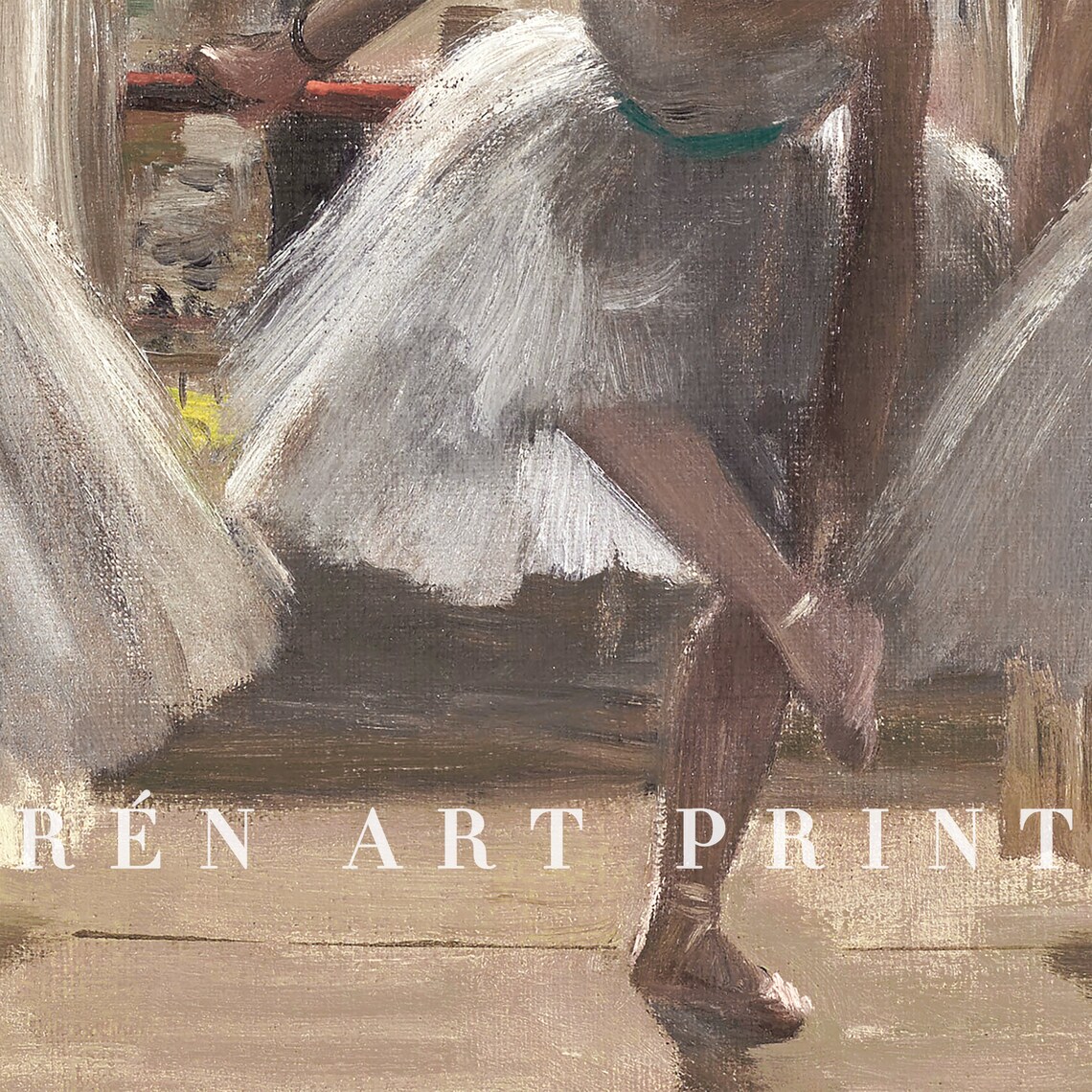 Vintage Ballerina Painting Print, Girls Room Decor - Image 3