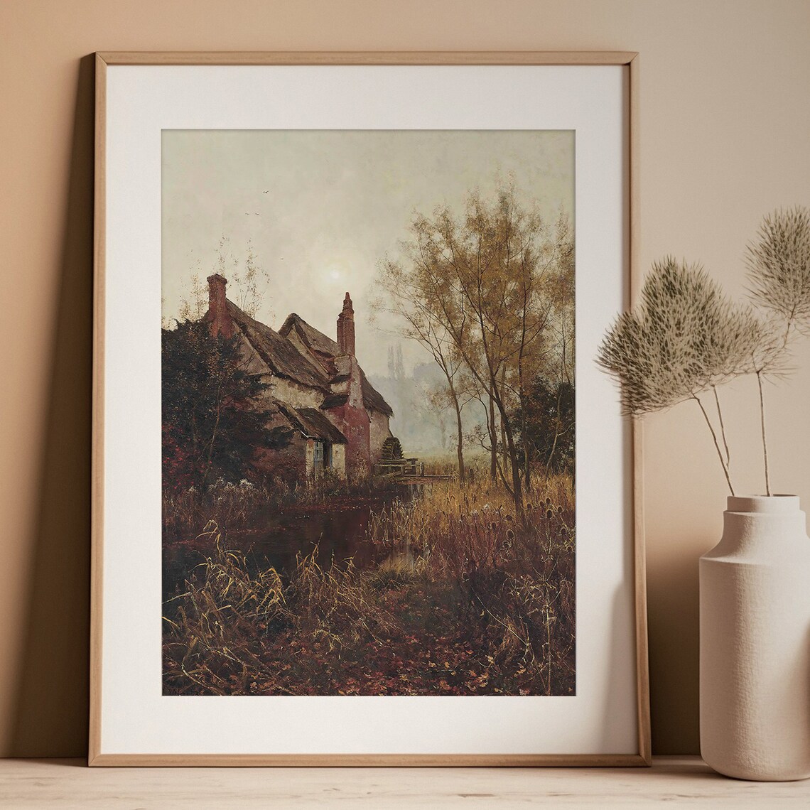Nine Piece Moody Autumn Gallery Wall Art Set with Crows Cottage Tapestry - Image 3