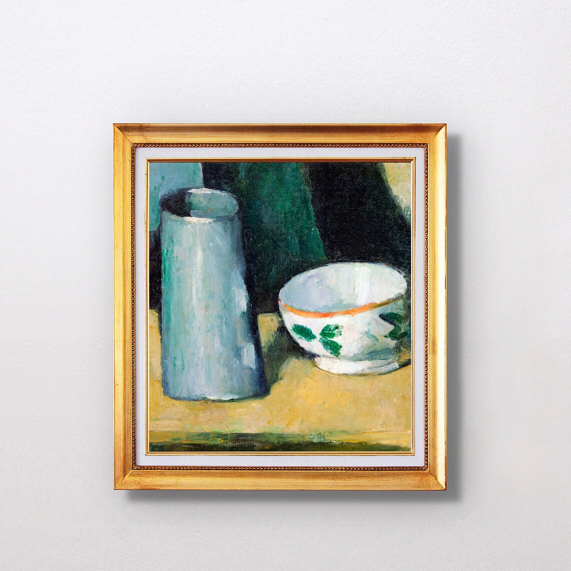 Paul Cezanne Bowl And Milk Jug 1877 Fine Art Glice Sku 0213