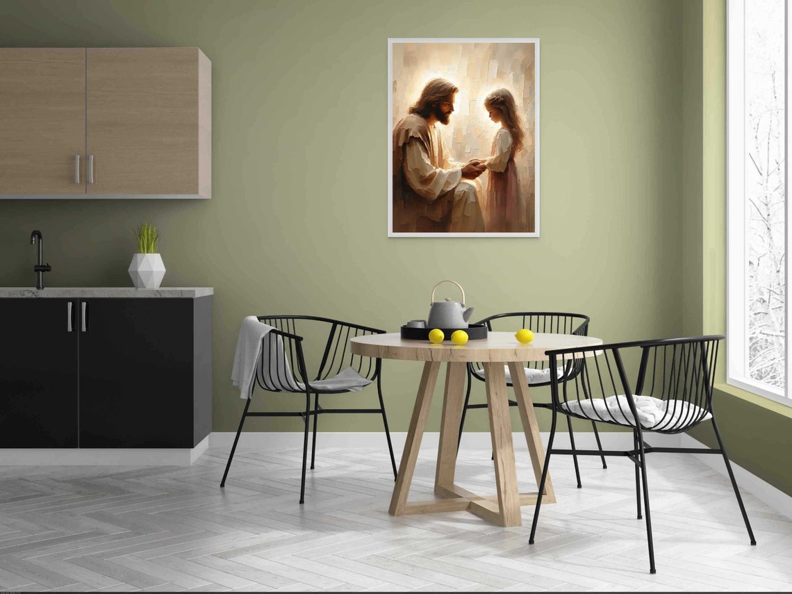 Faith In You Christian Painting, Jesus And Girl - Image 4