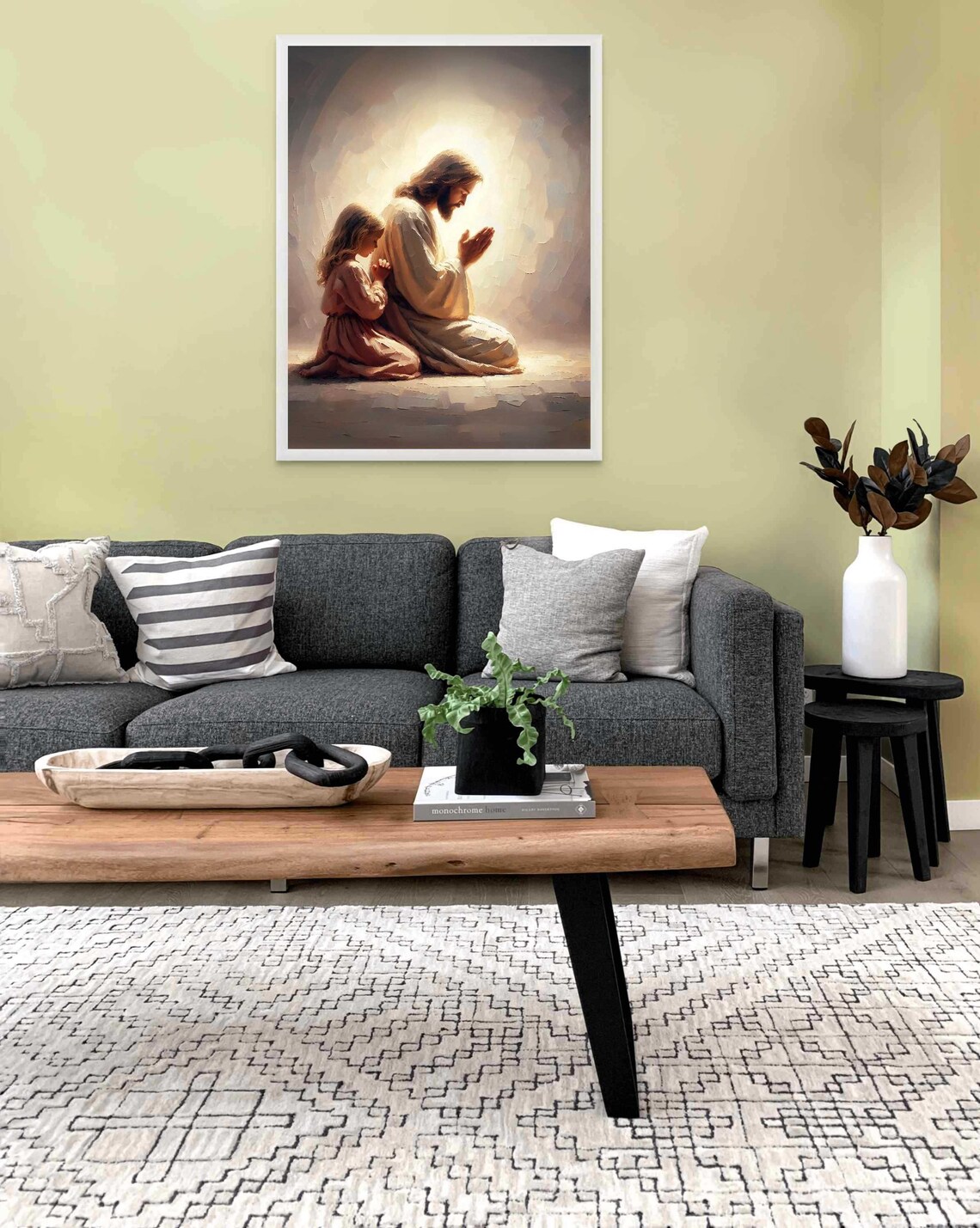 With Christ Together In Prayer, Christian Art - Image 2