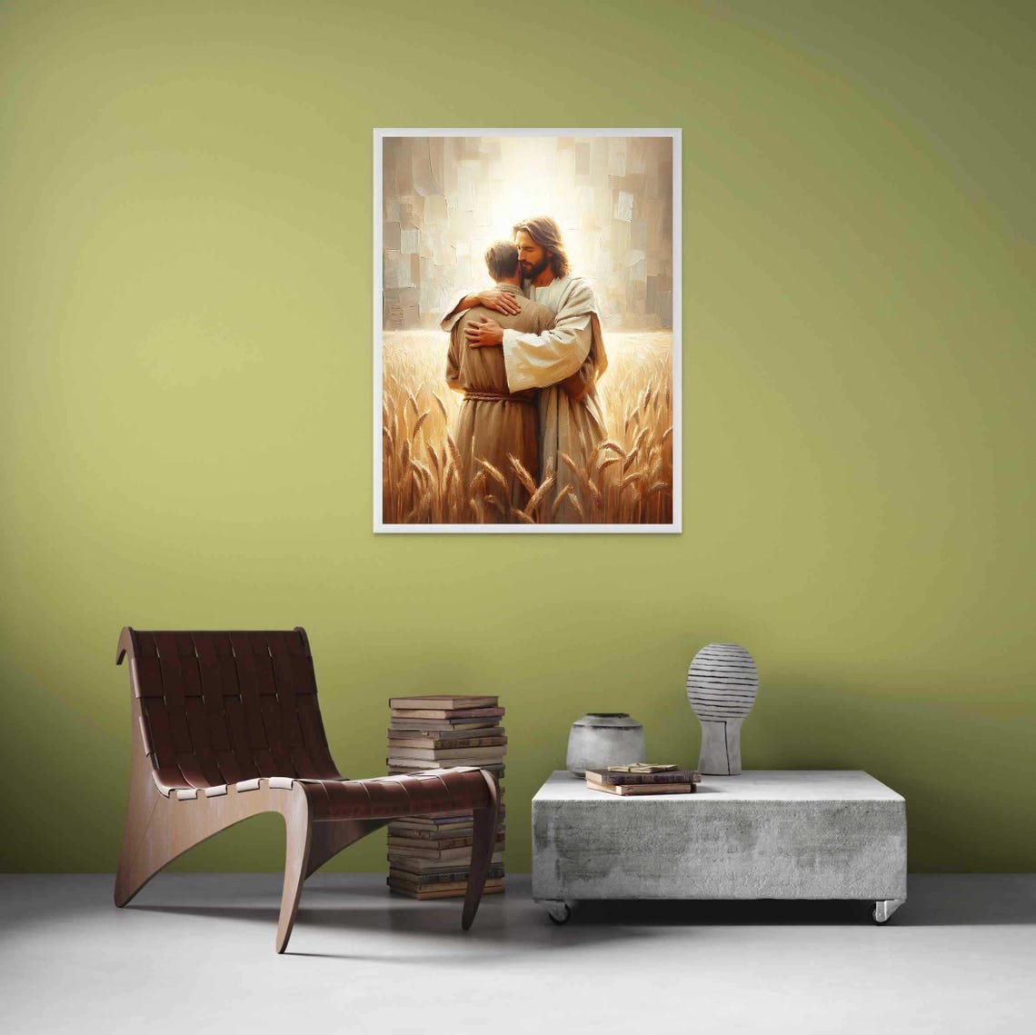 Field Of Faith Christian Wall Art, Jesus Art Print - Image 3