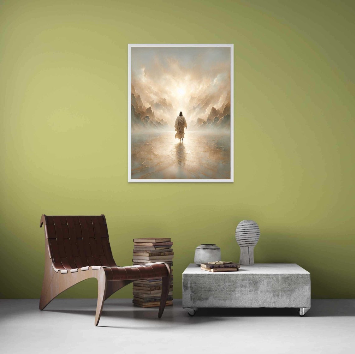 Jesus Walking On Water, Christian Painting - Image 3
