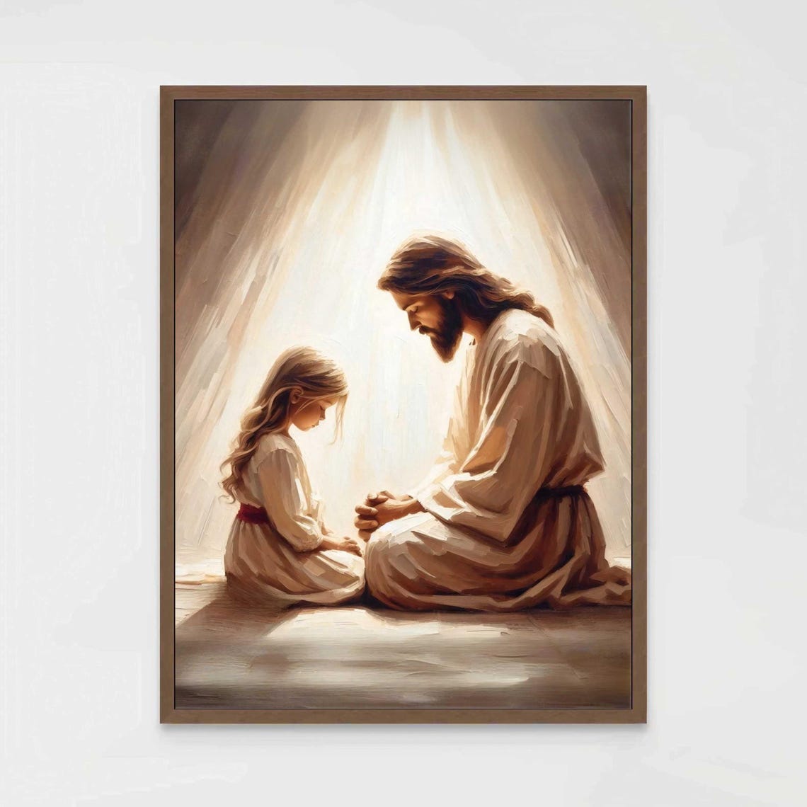Light Of Faith Christian Wall Art, Jesus With Children