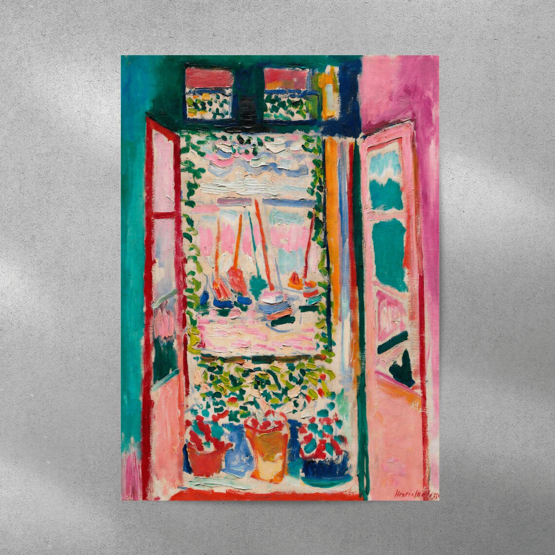 Matisse Open Window Collioure Vintage Flower Art Print - Image 5