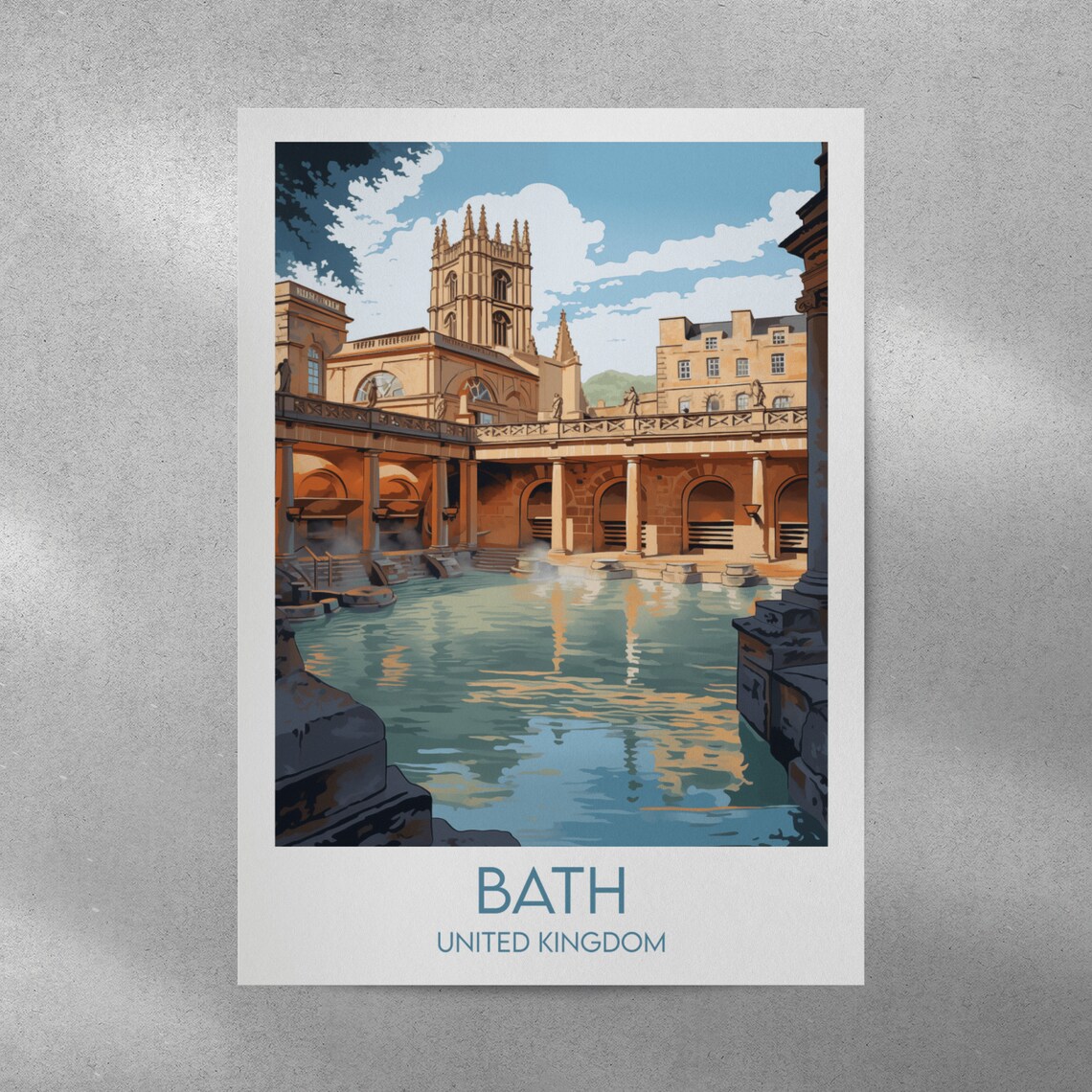 Bath Travel Poster, United Kingdom Custom Print - Image 4