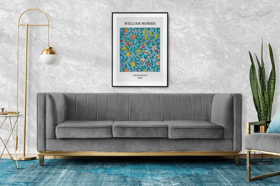 William Morris Four Fruits 1862 Botanical Pattern Art Poster - Image 2