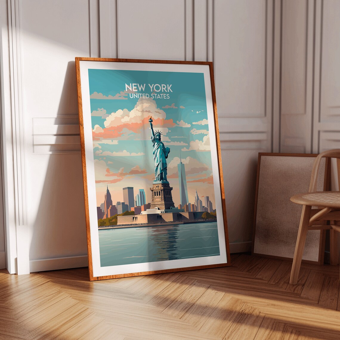 New York Travel Poster, Statue Of Liberty Print - Image 4