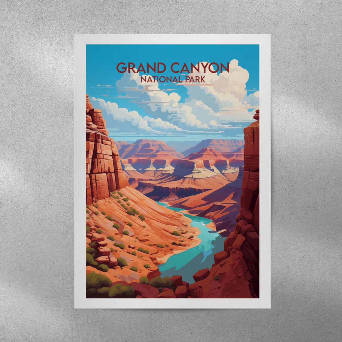 Grand Canyon National Park Travel Poster, United States - Image 5