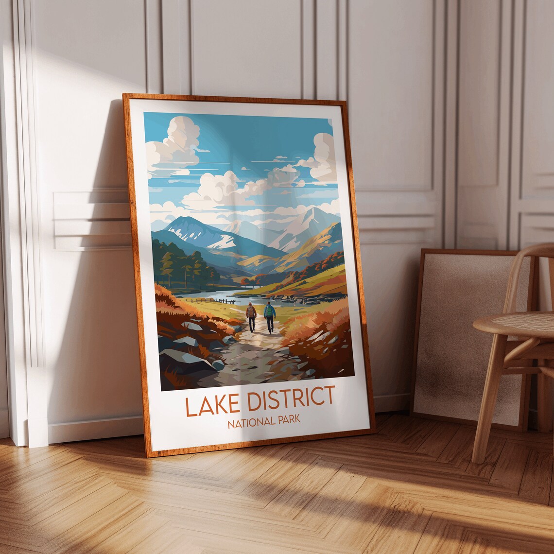 Lake District National Park England Vintage Hiking Travel Poster - Image 3
