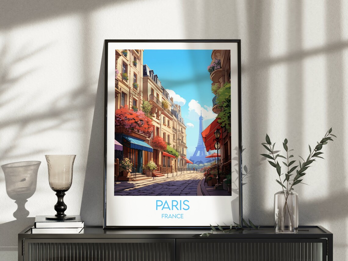 Paris Travel Poster, Custom Personalised Gift - Image 4