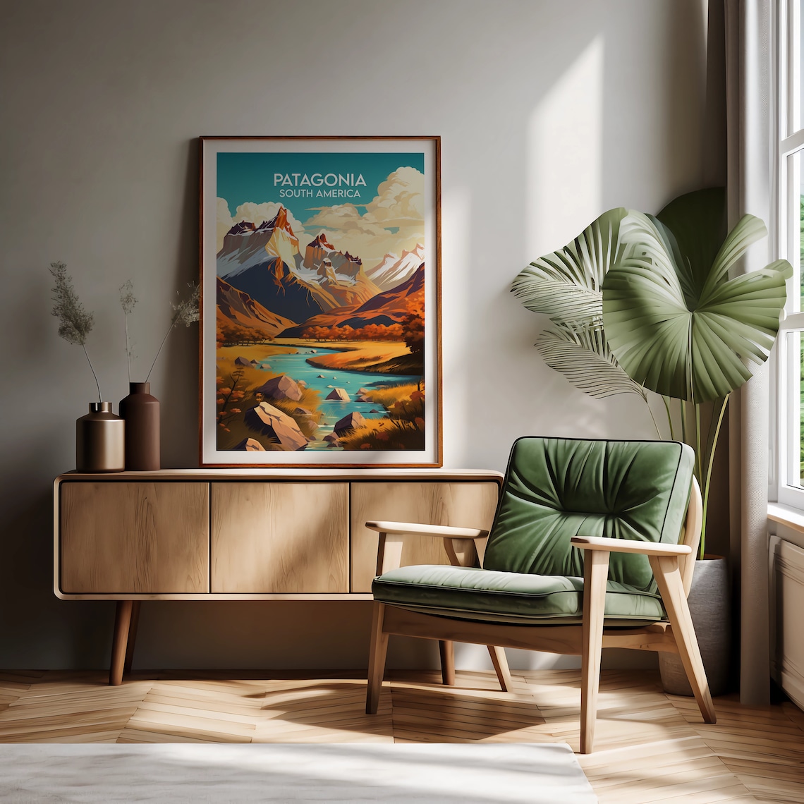 Patagonia Travel Poster, South America Place Name - Image 3