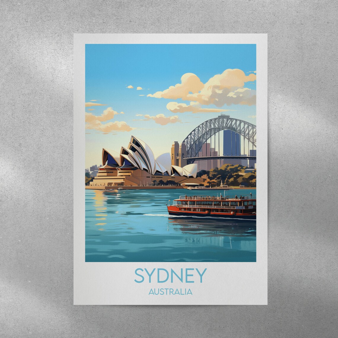Sydney Travel Poster, Australia Travel Print - Image 4