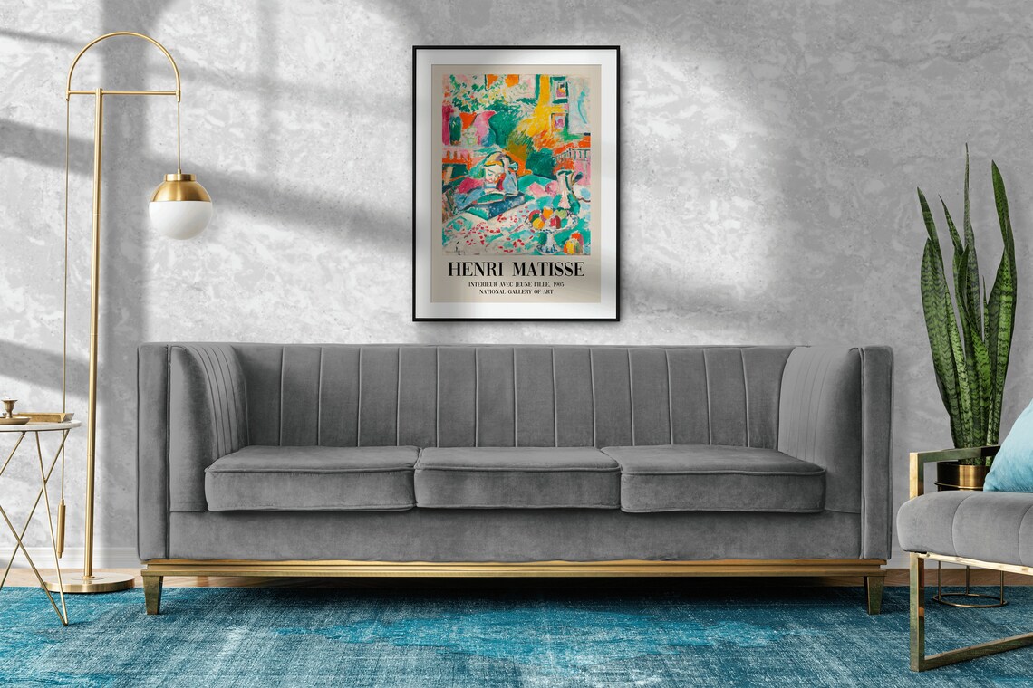 Matisse Girl Reading Modern Exhibition Art Print - Image 5