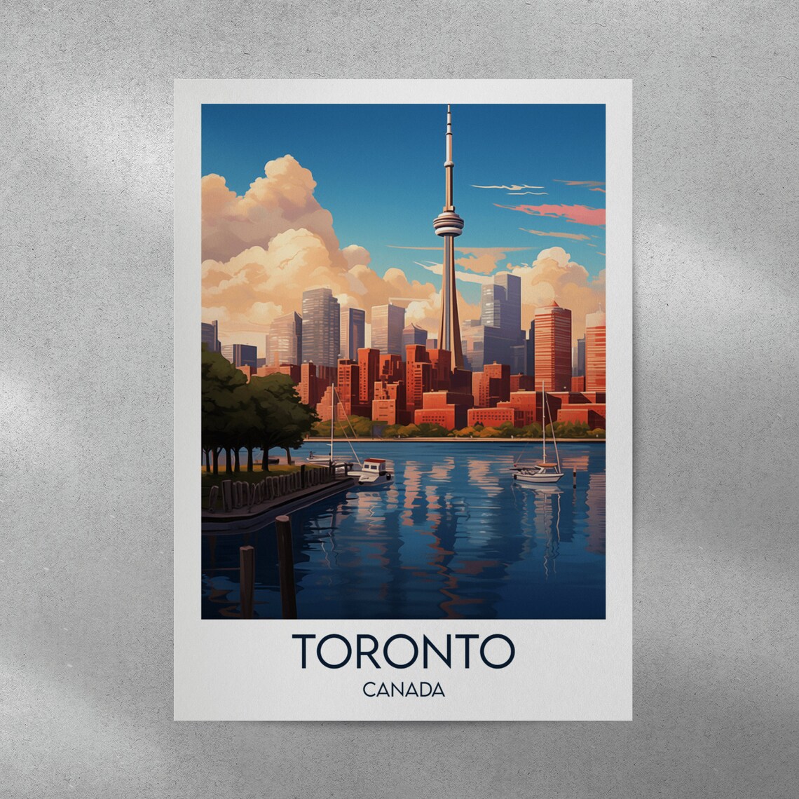 Toronto Travel Poster, Custom Personalised Gift - Image 2