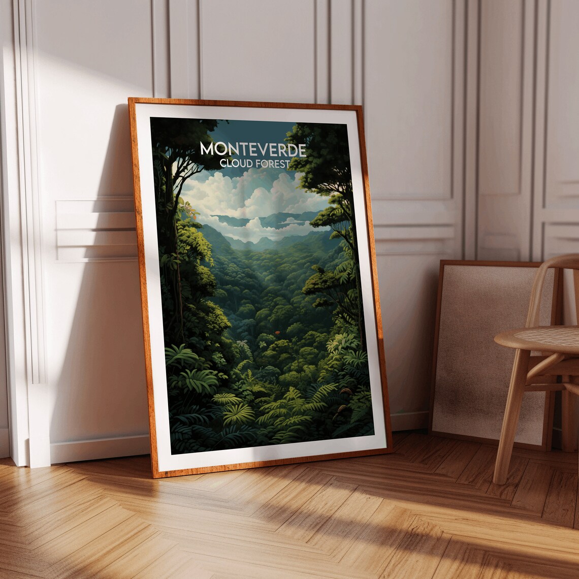 Monteverde Cloud Forest Travel Poster, Costa Rica - Image 3