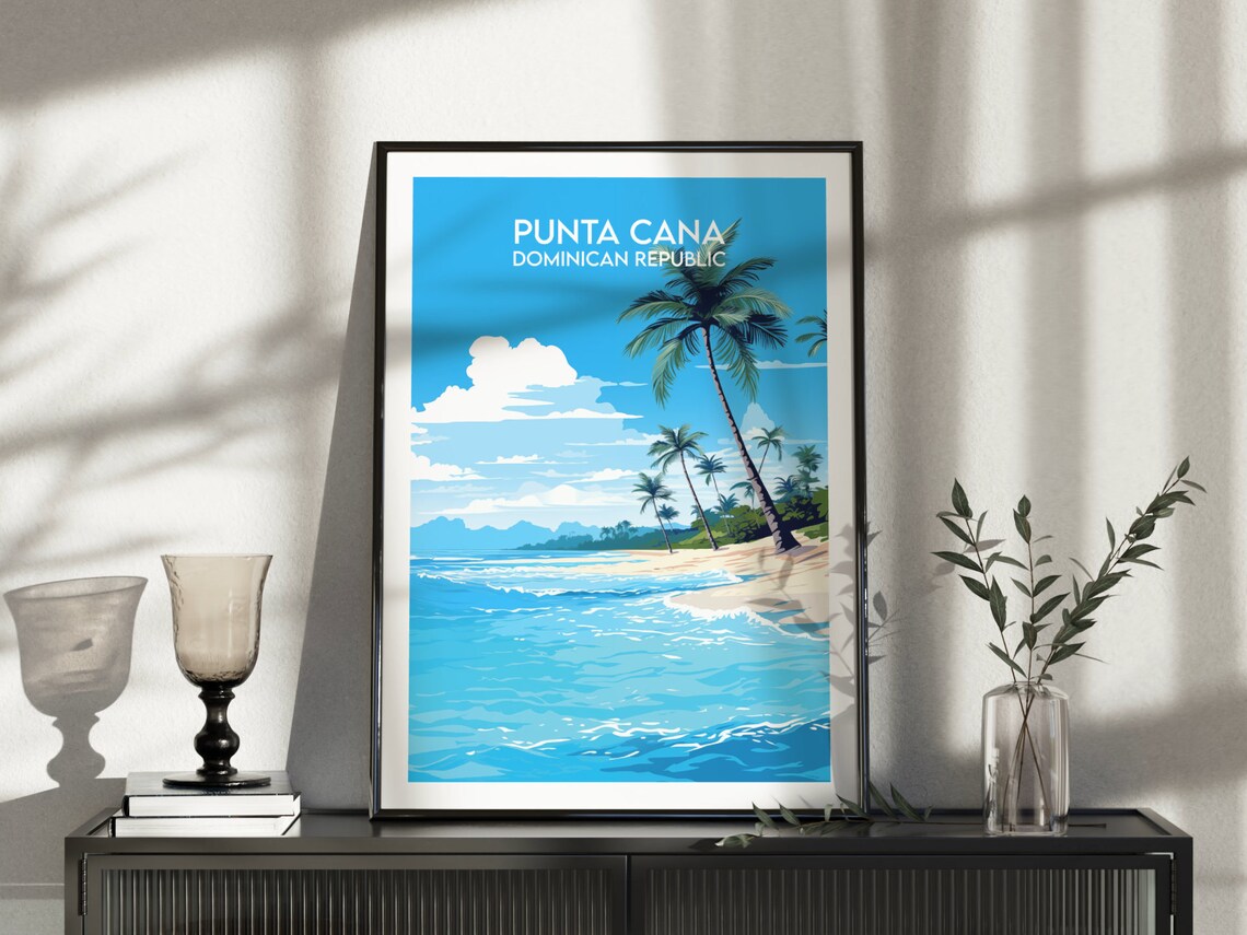 Punta Cana Travel Poster, Dominican Republic - Image 4