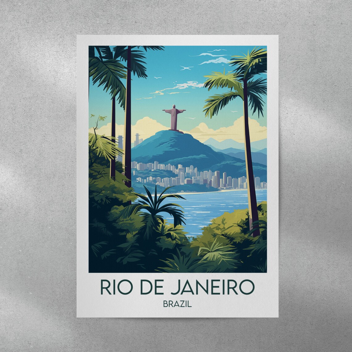 Rio De Janeiro Travel Poster, Custom Personalised - Image 3