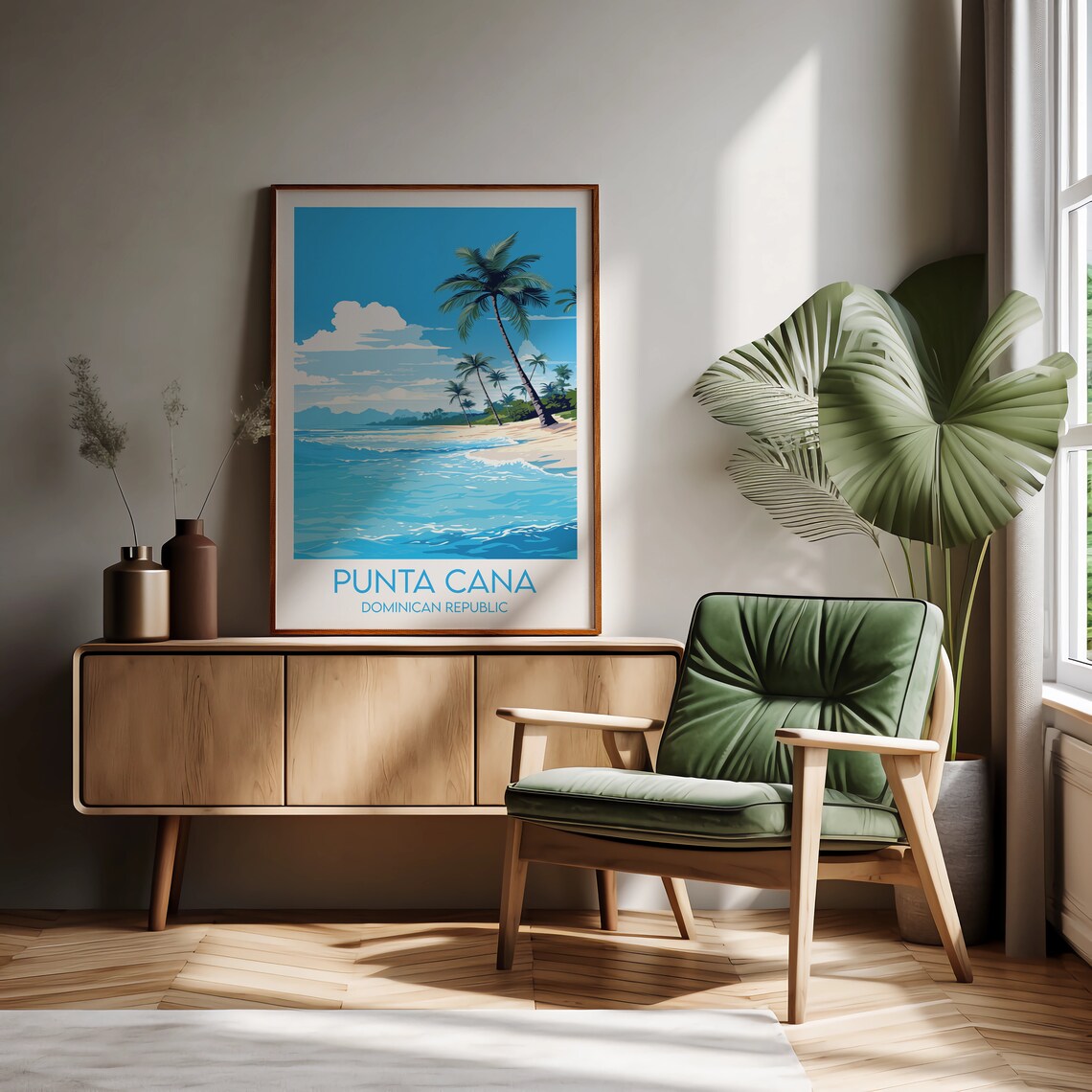 Punta Cana Travel Print, Dominican Republic Poster - Image 2