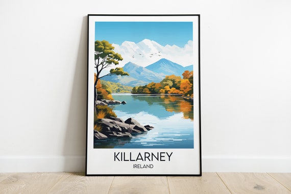 Killarney Travel Poster, Custom Personalised Gift