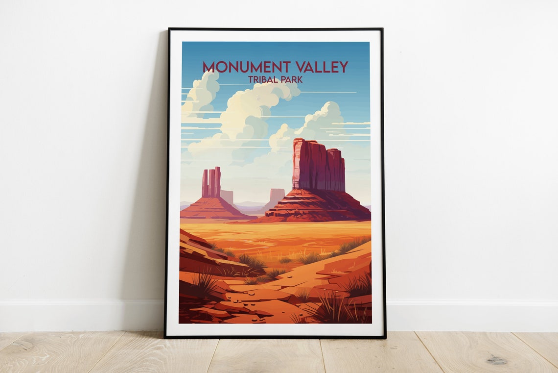 Monument Valley Navajo Tribal Park Desert Buttes Golden Hour Poster