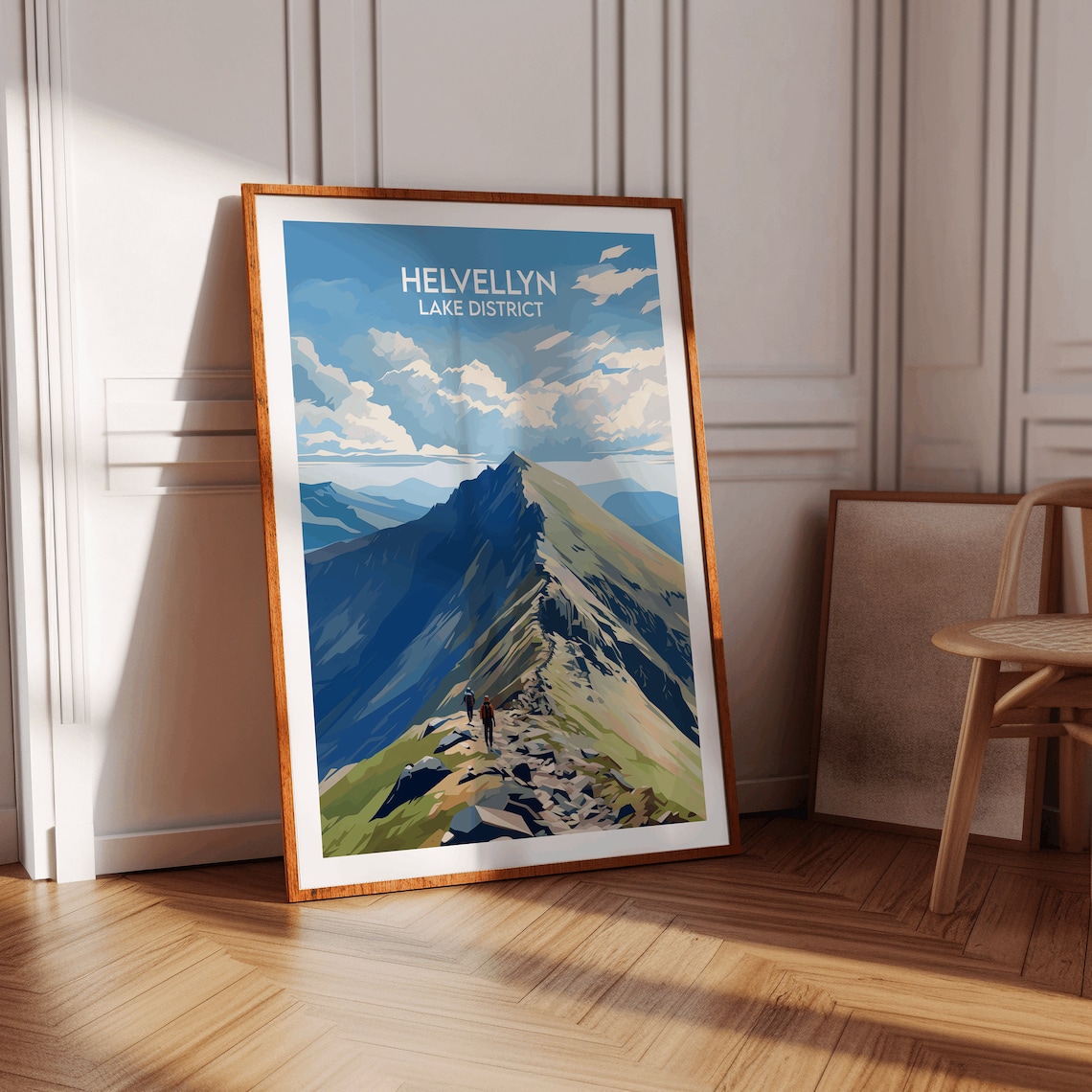 Helvellyn Travel Poster, Lake District Place Print - Image 3