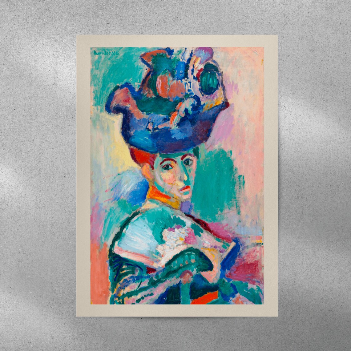 Henri Matisse Woman With A Hat Borderless Fauvist Portrait Poster - Image 5