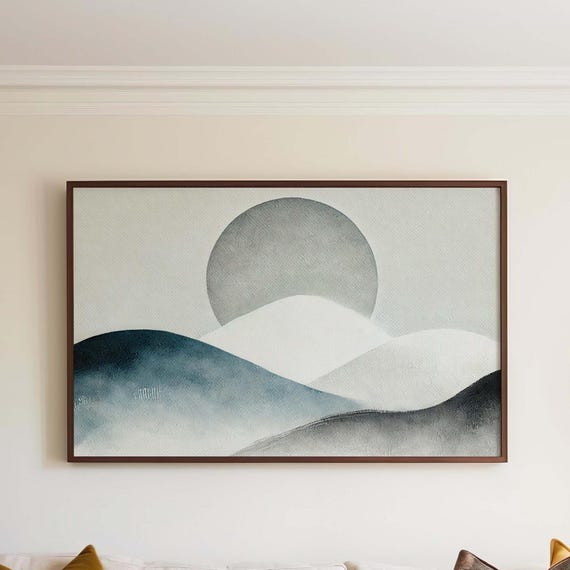 Nature Gift Mountain Wall Art Snowy Print Decor Housewarming Family New Home