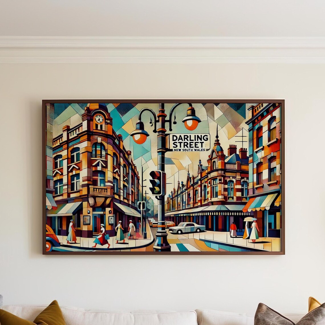 Darling Street Balmain New South Wales Mosaic Streetscape Poster