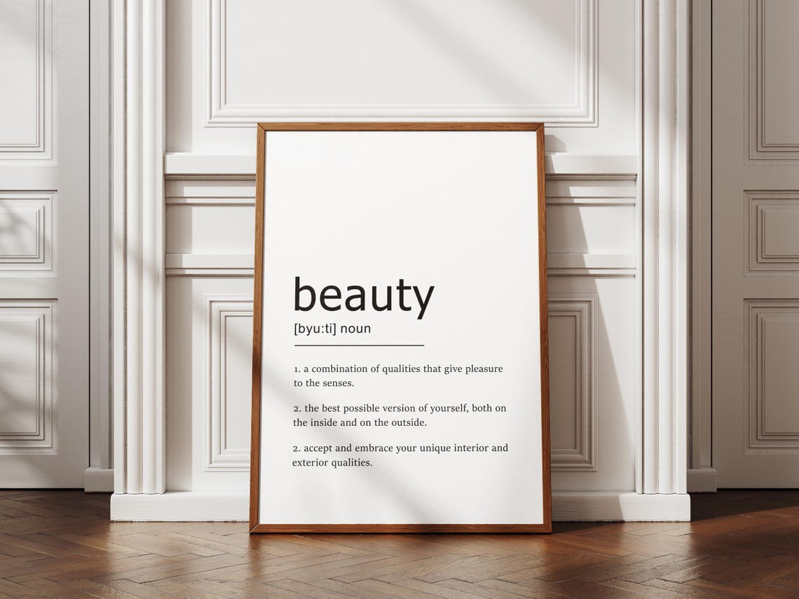 Beauty Definition Best Version Of Yourself Affirmation Art Poster - Image 4