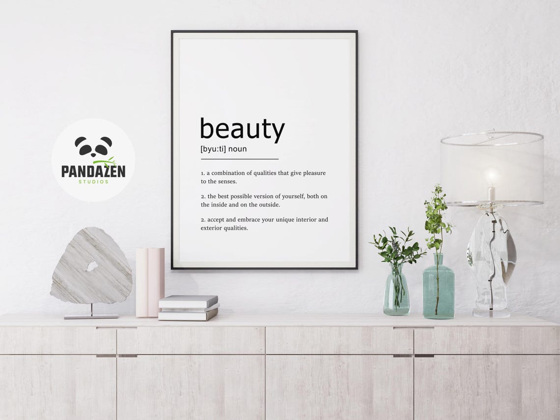 Beauty Definition Best Version Of Yourself Affirmation Art Poster - Image 2