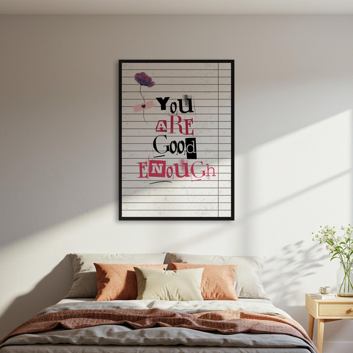 You Are Good Enough Motivational Quote Print