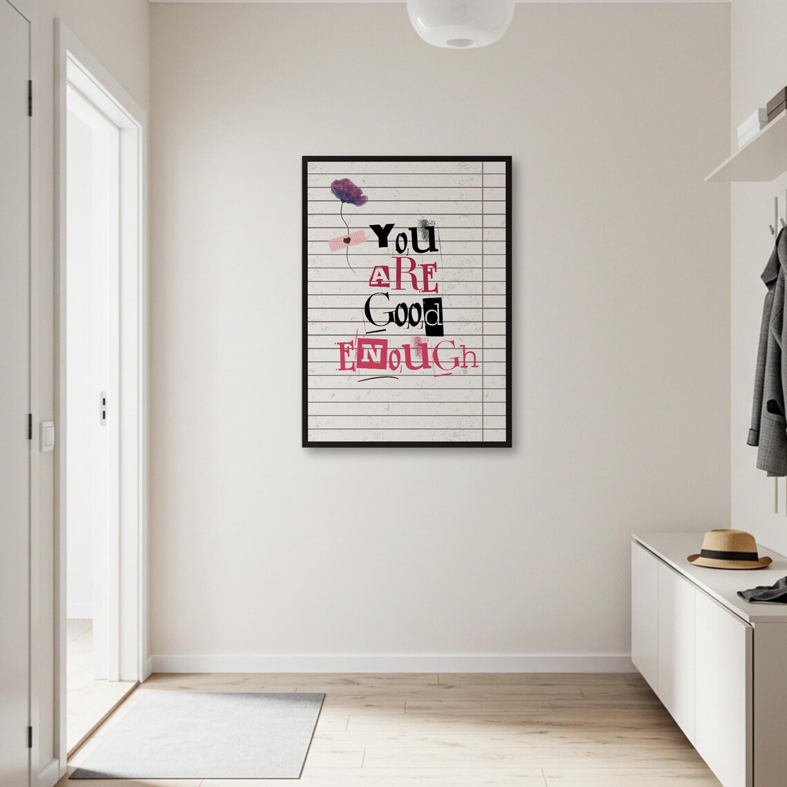 You Are Good Enough Motivational Quote Print - Image 2