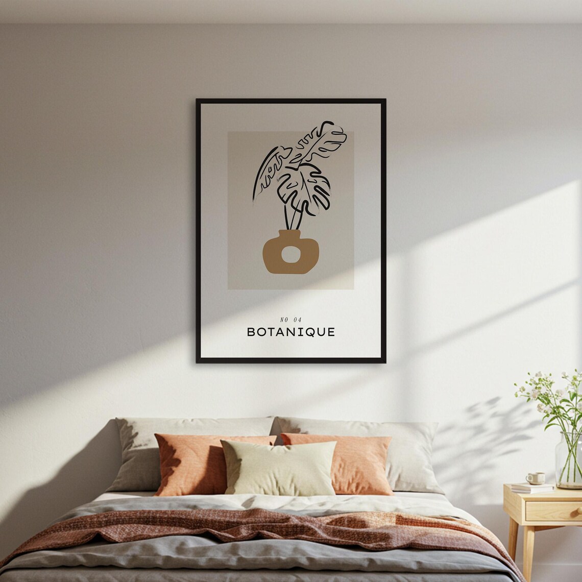 Botanique Monstera Minimalist Plant Line Art Print