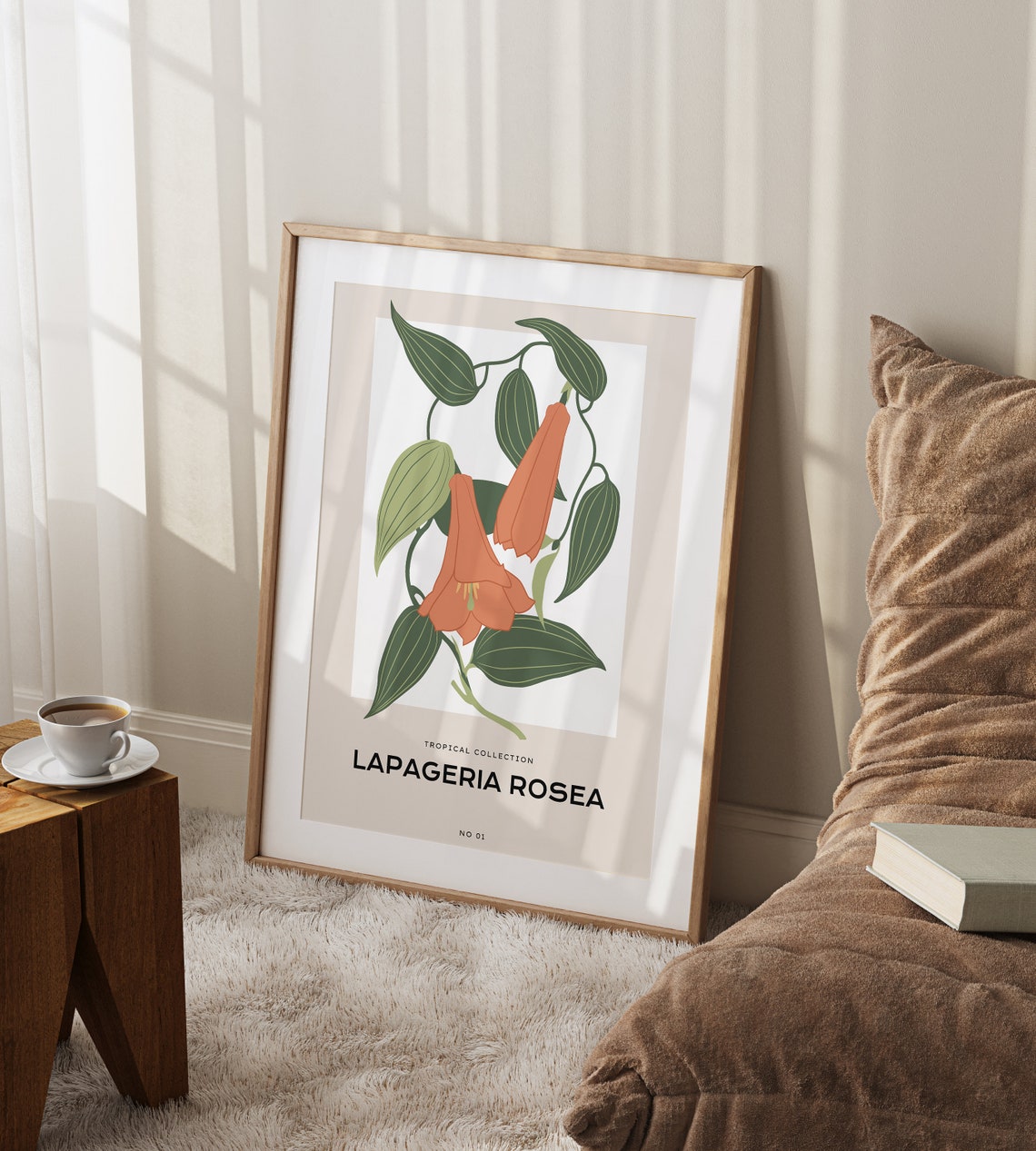 Lapageria Rosea Tropical Collection Botanical Study Wall Poster - Image 3