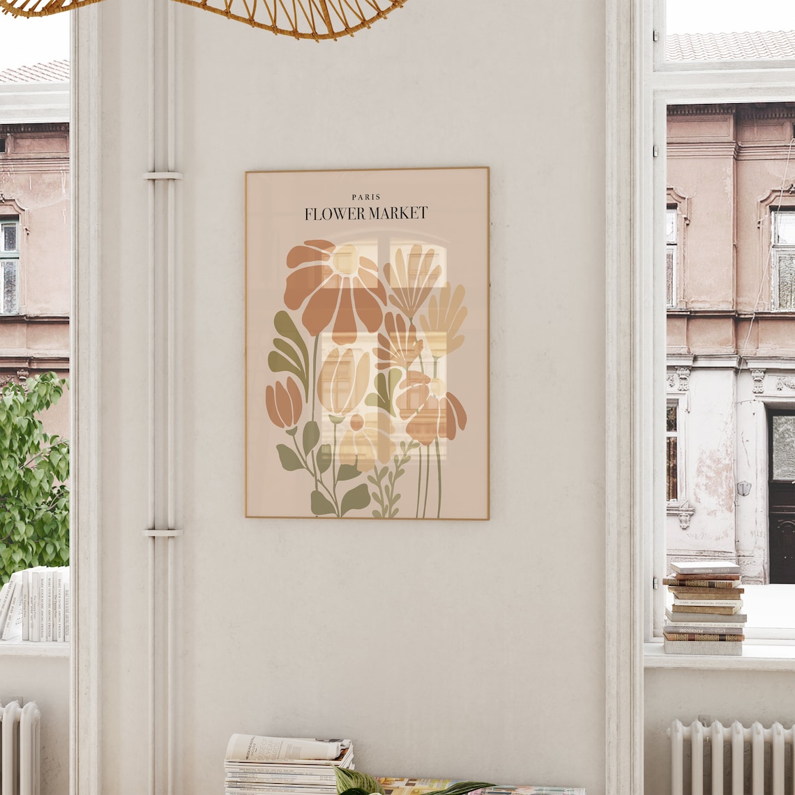 Paris Flower Market Botanical Floral Bouquet Modern Art Poster - Image 5