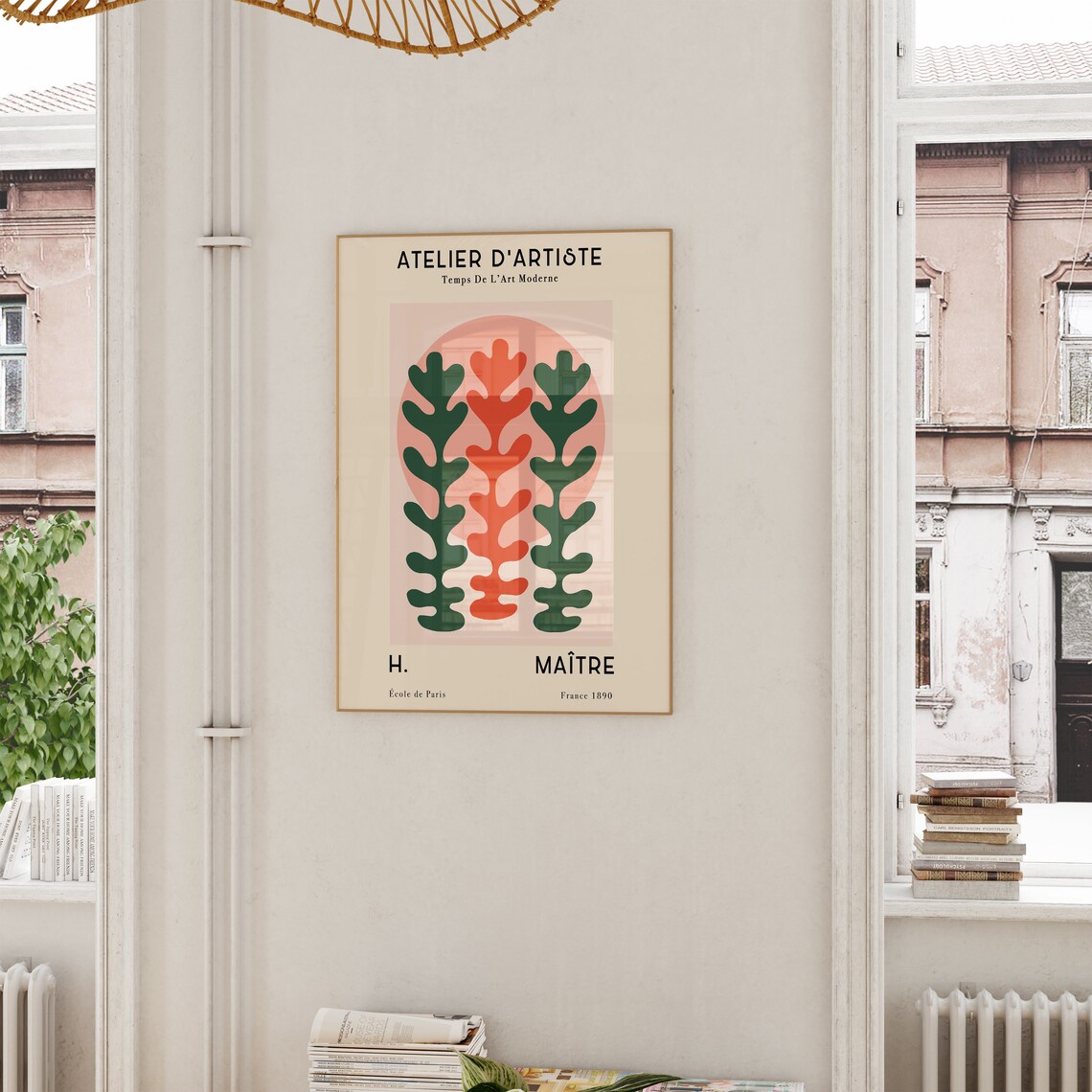 Atelier d'Artiste French Modern Leaf Cut Outs Gallery Poster - Image 6