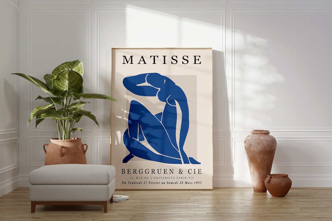 Matisse Blue Nude 1953 Berggruen and Cie Paris Exhibition Poster
