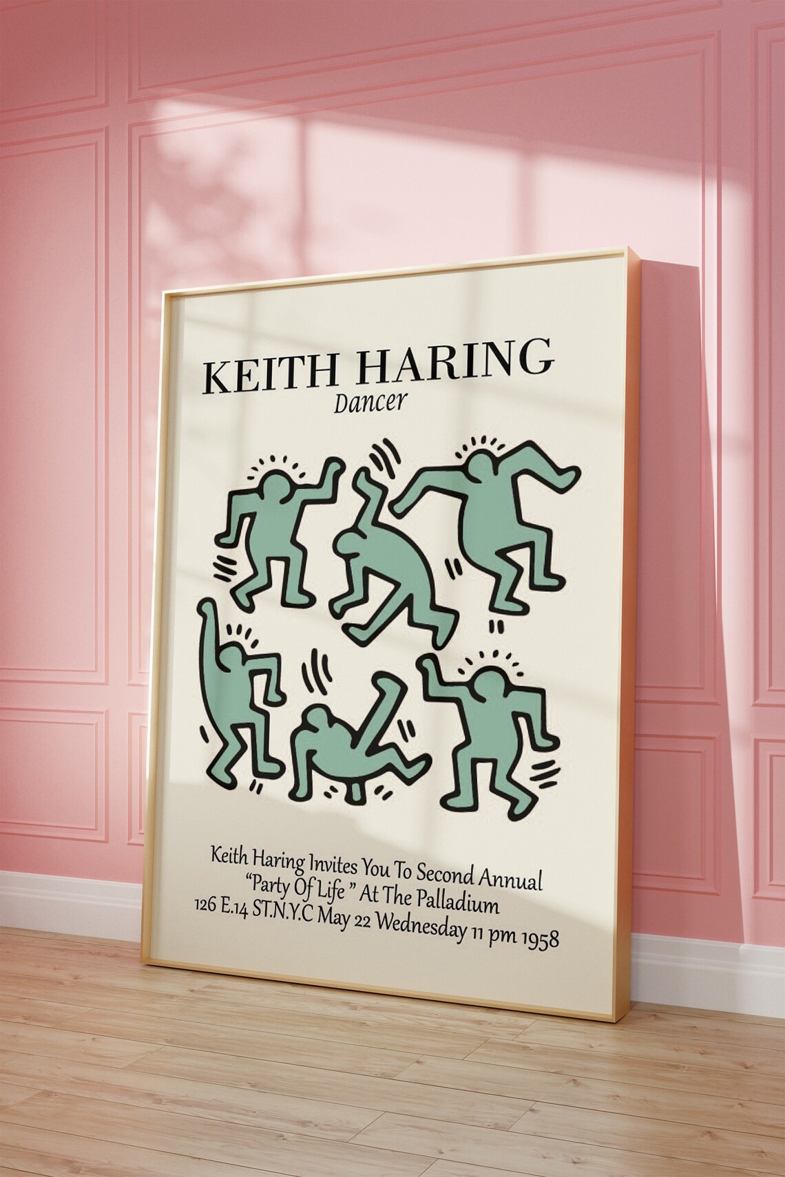 Keith Haring Dancer Figures Party Of Life Palladium Art Poster - Image 5