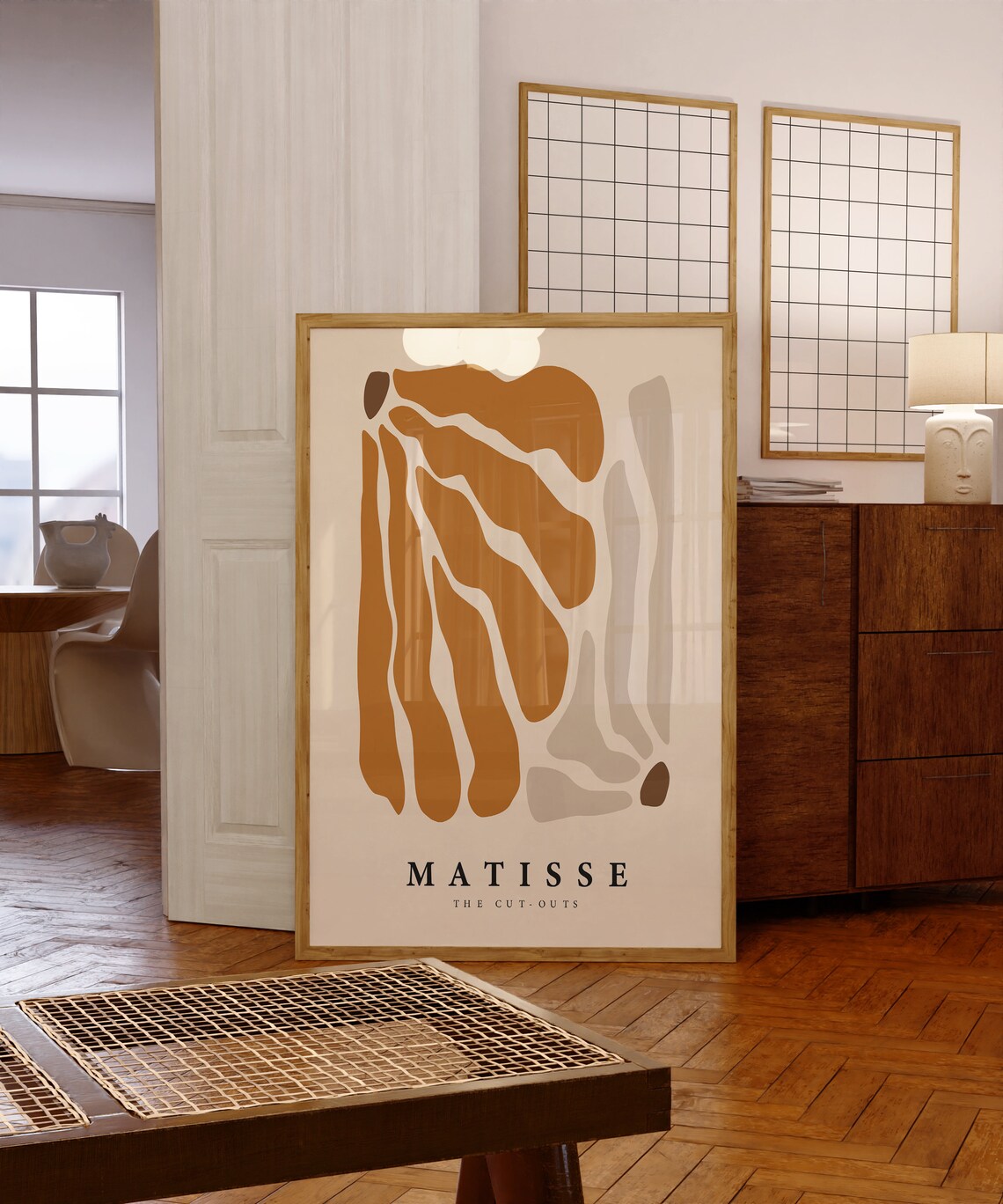 Matisse The Cut Outs Ochre Earth Tone Abstract Gallery Art Poster - Image 5