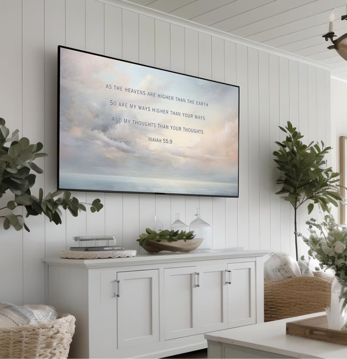 Frame Tv Bible Verse Isaiah 55 Scripture My Ways Higher Than Your Ways Bible Quote My Thoughts Than Your Thoughts Christian Frame Tv - Image 5