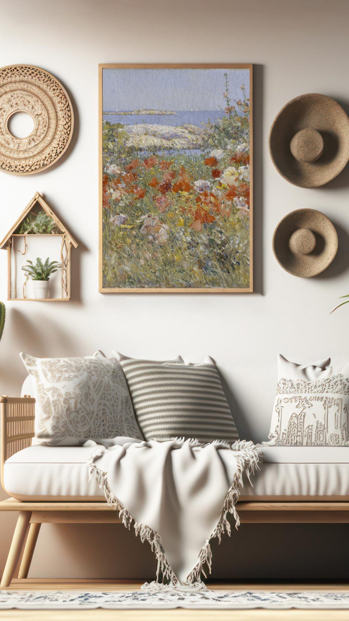 Cottage Garden Vintage Oil Painting Cottagecore Wall Art Decor Farmhouse Print Flowers Print Oil Painting Poster - Image 3