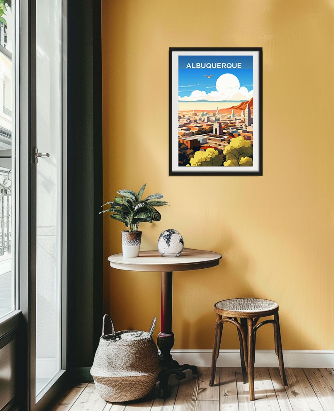 Albuquerque New Mexico Vintage Poster Albuquerque New Mexico Wall Art Albuquerque New Mexico Retro - Image 2