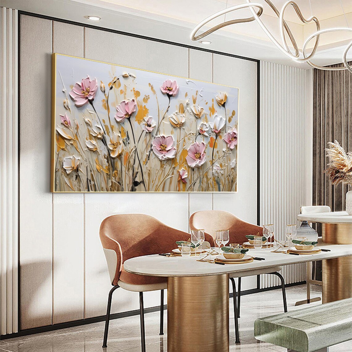 Minimalist Floral Oil Painting, Custom Wall Art Print - Image 7